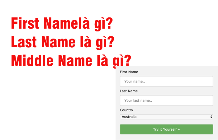 First name là gì vậy?