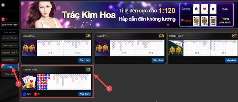 Hướng dẫn chi tiết chơi Trác Kim Hoa