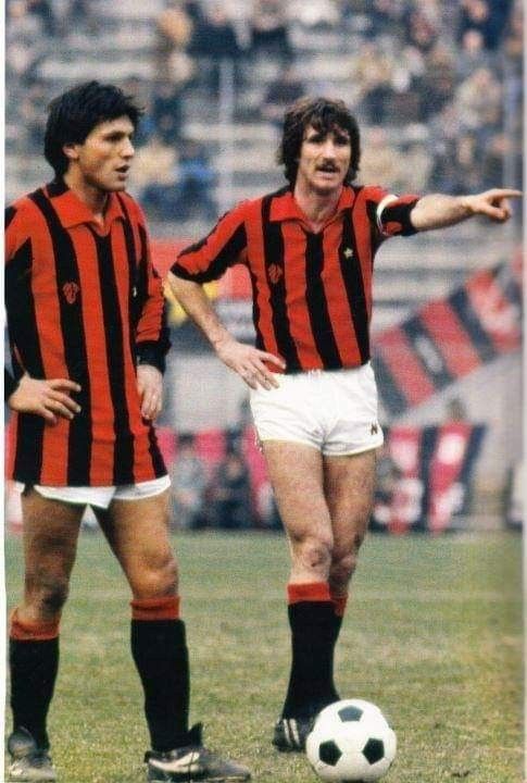 Walter Alfredo Novellino e Aldo Maldera,Milan 1981. | Foto di calcio, Calcio, Calciatori