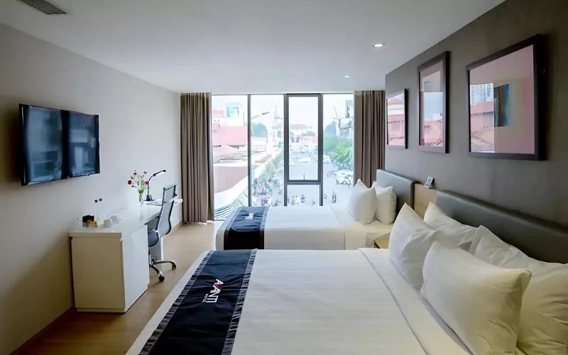 Avanti Hotel Saigon gần chợ Bến Thành Phòng nghỉ hiện đại tại Avanti Hotel Saigon Quận 1